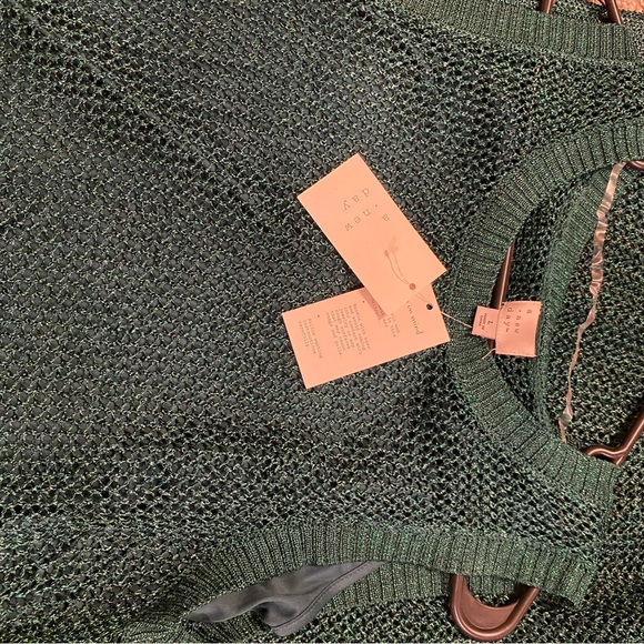 Women’s A new day tank dress knitted outer overlay dark green size large - Picture 1 of 3